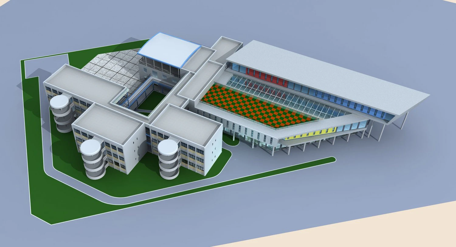 architecture 342 3D Model .c4d .max .obj .3ds .fbx .stl .blend 