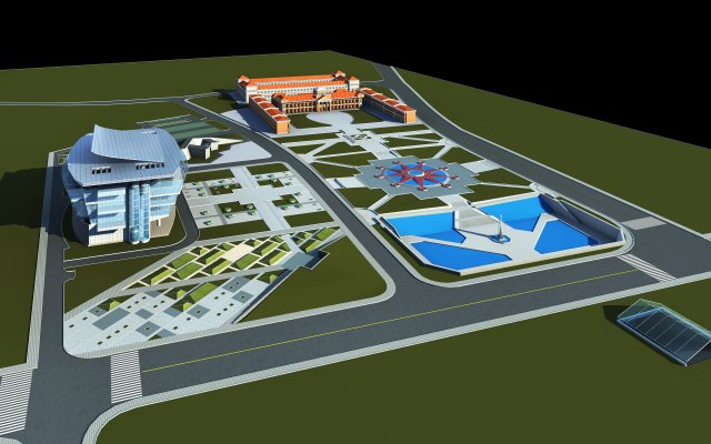 architecture 343 3D 모델 .c4d .max .obj .3ds .fbx .stl .blend 