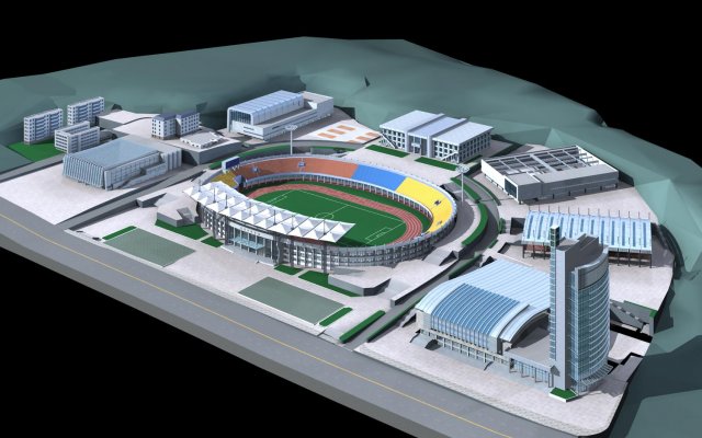 architecture 345 3D 모델 .c4d .max .obj .3ds .fbx .stl .blend 