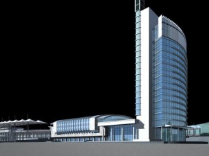 architecture 345 3D 모델