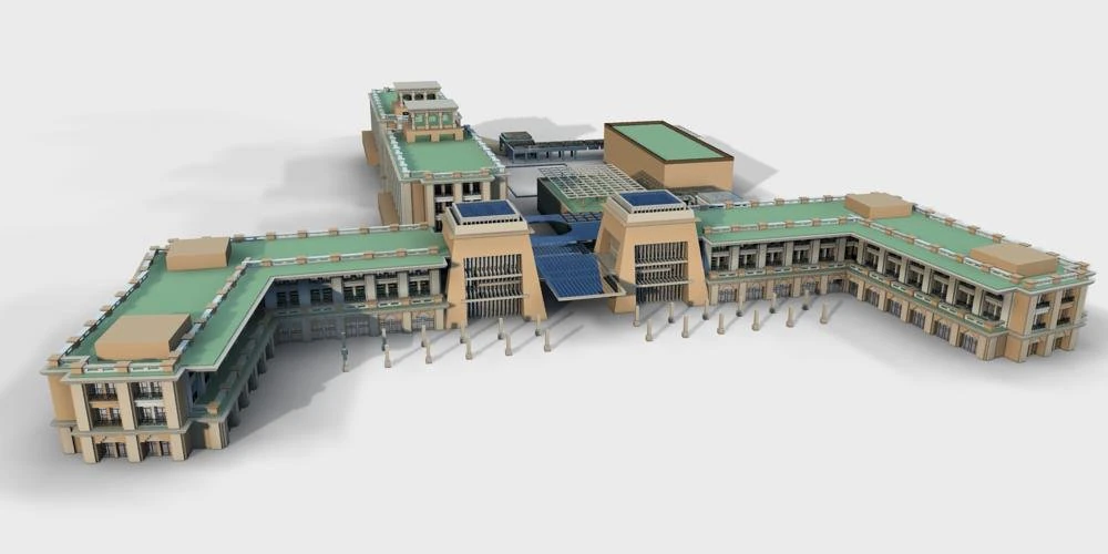 architecture 347 3D Model .c4d .max .obj .3ds .fbx .stl .blend