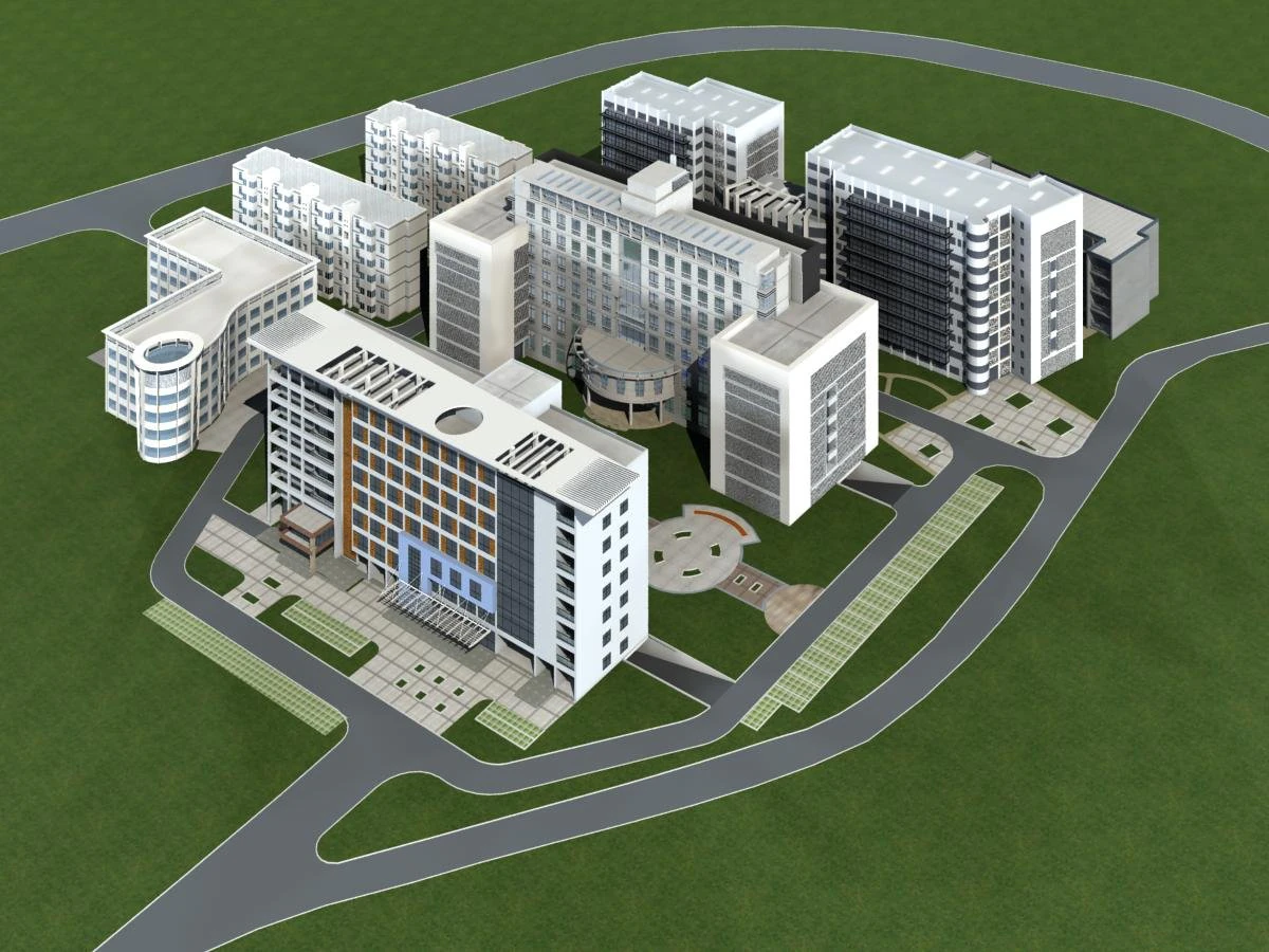 architecture 350 3D Model .c4d .max .obj .3ds .fbx .stl .blend 
