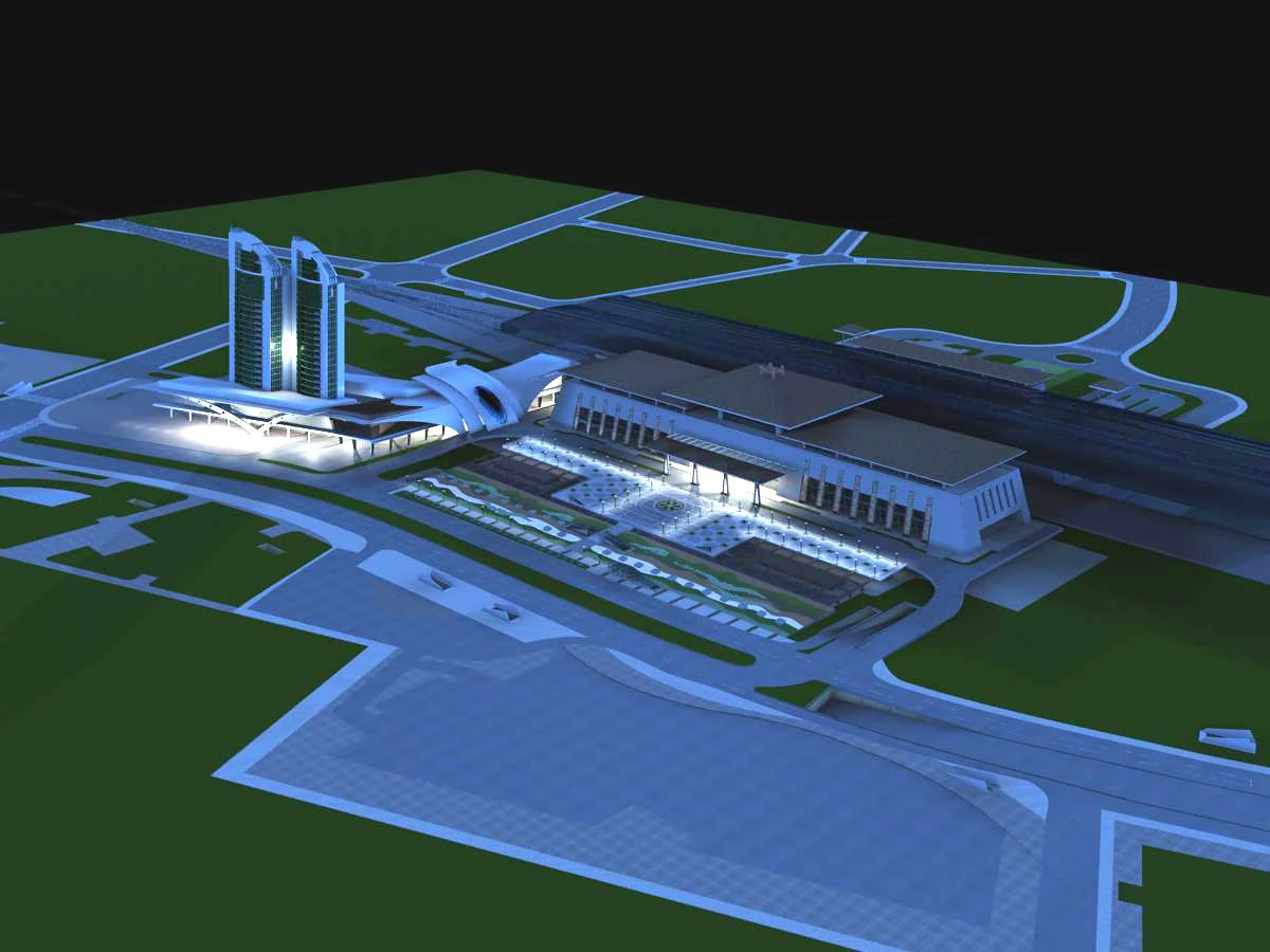architecture 352 3D Model .c4d .max .obj .3ds .fbx .stl .blend 