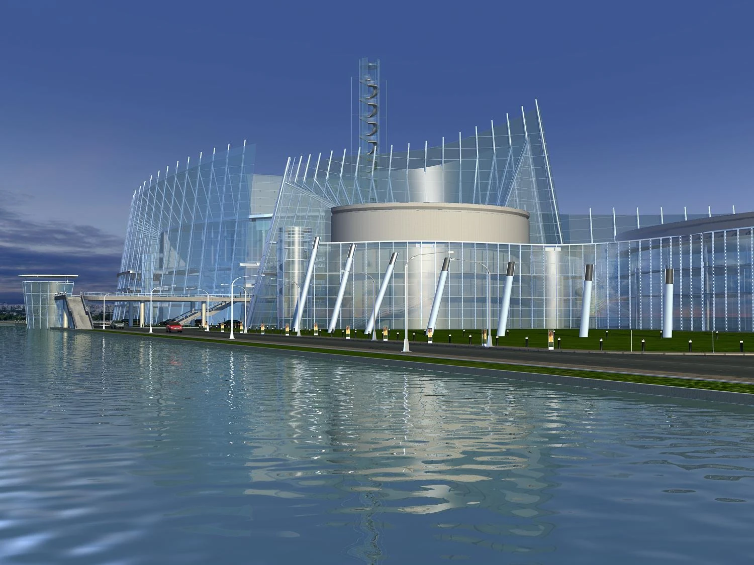 architecture 373 3D Model .c4d .max .obj .3ds .fbx .stl .blend 