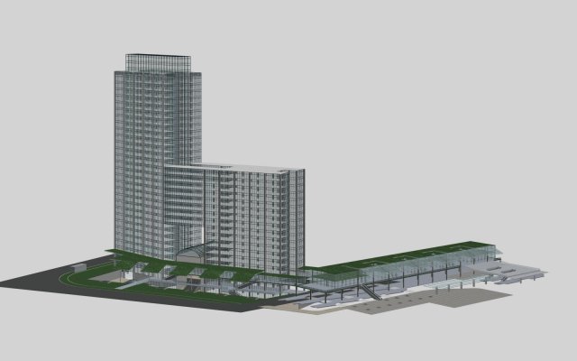 architecture 377 3D Model .c4d .max .obj .3ds .fbx .stl .blend