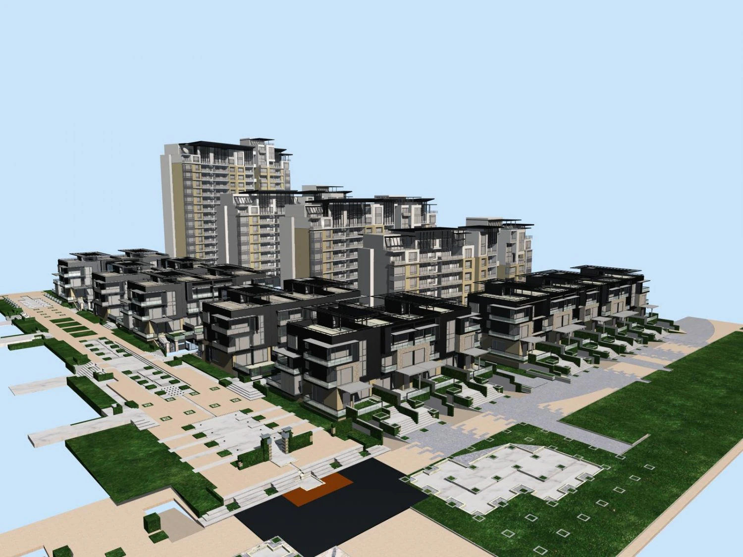architecture 384 3D Model .c4d .max .obj .3ds .fbx .stl .blend 
