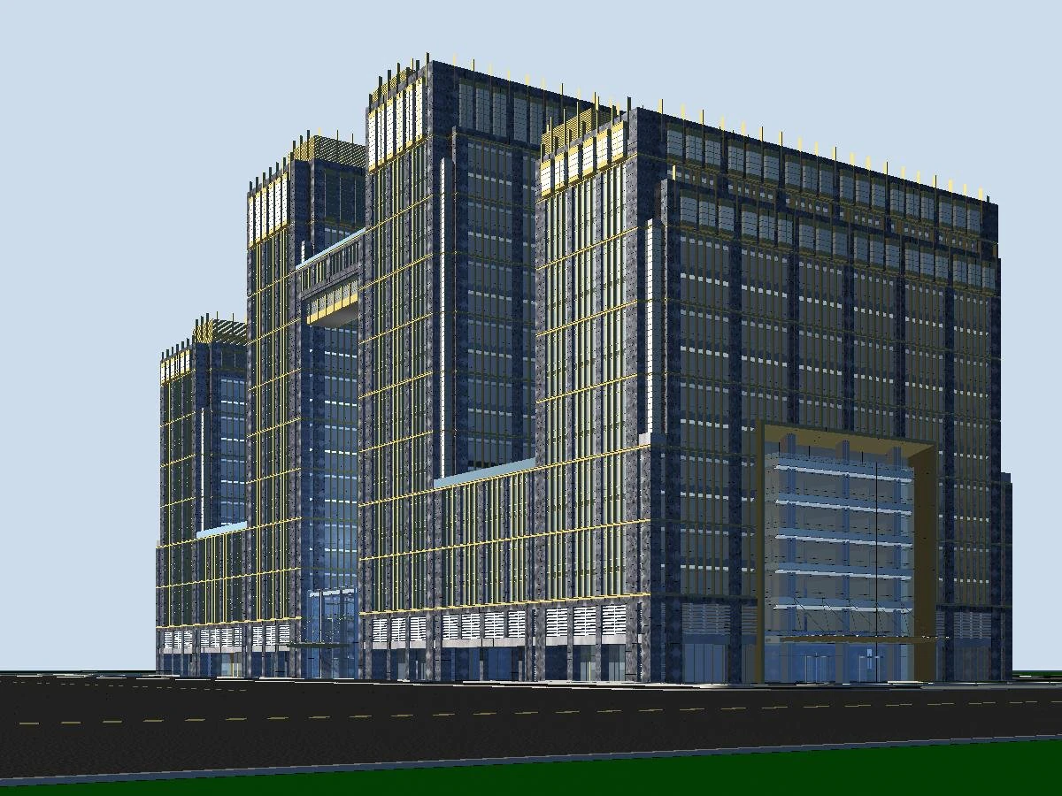 architecture 389 3D Model .c4d .max .obj .3ds .fbx .stl .blend 