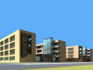 architecture 406 3D Model