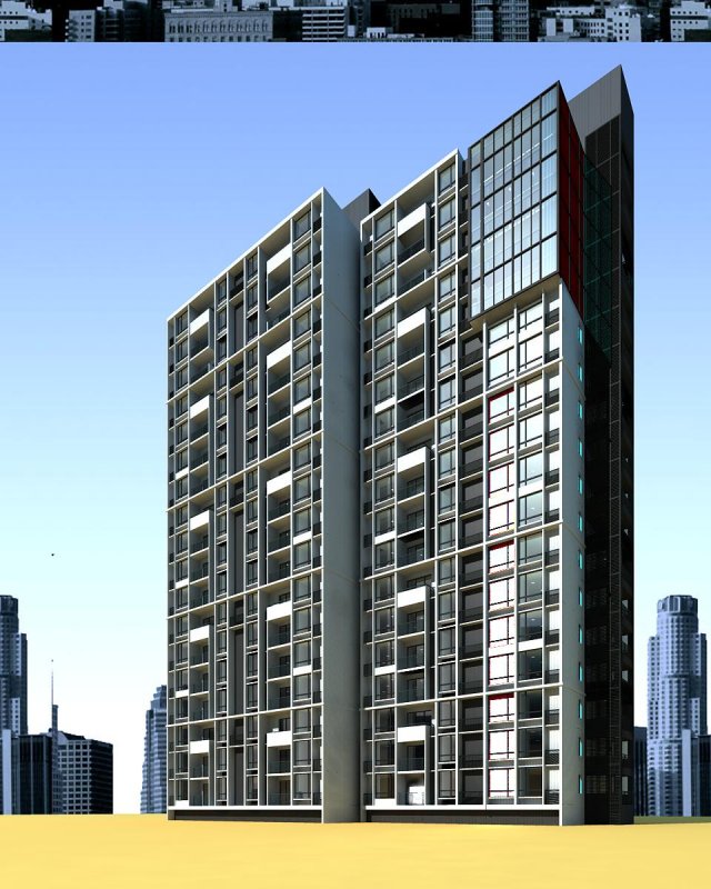 architecture 408 3D Model .c4d .max .obj .3ds .fbx .stl .blend 