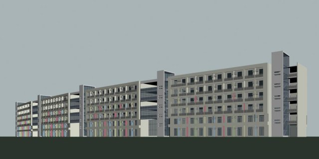 architecture 411 3D Модель .c4d .max .obj .3ds .fbx .stl .blend