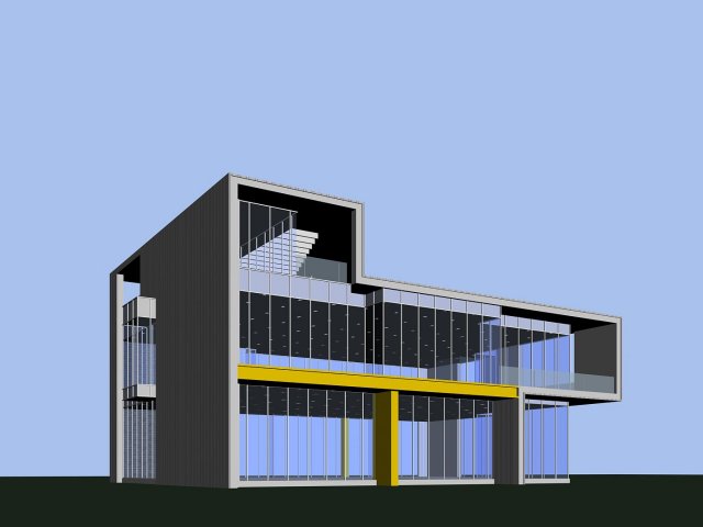 architecture 412 3D Model .c4d .max .obj .3ds .fbx .stl .blend 