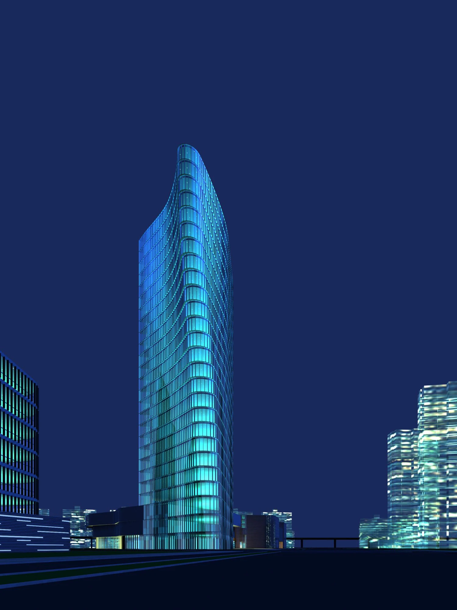 architecture 418 3D Model .c4d .max .obj .3ds .fbx .stl .blend 