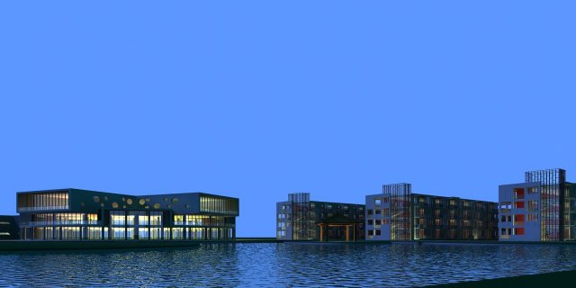 architecture 419 3D Model .c4d .max .obj .3ds .fbx .stl .blend 