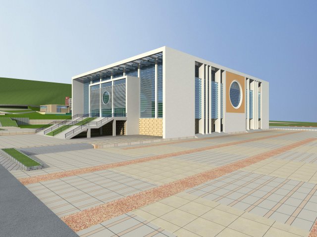 architecture 421 3D Model .c4d .max .obj .3ds .fbx .stl .blend 