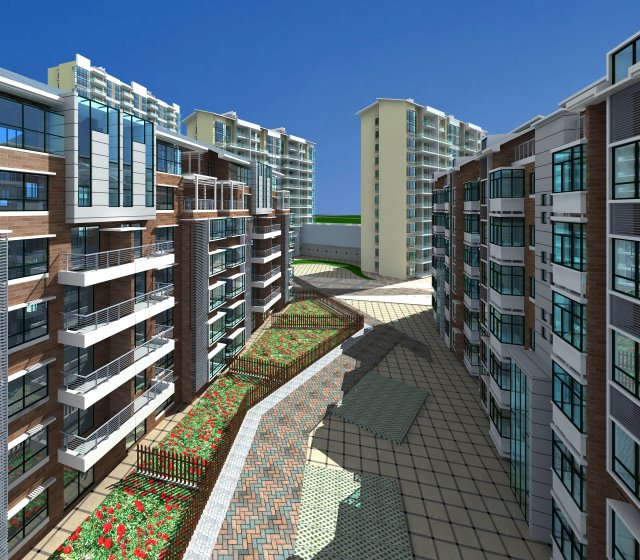 architecture 449 3D Model .c4d .max .obj .3ds .fbx .stl .blend 
