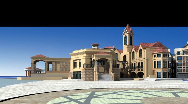 architecture 458 3D Model .c4d .max .obj .3ds .fbx .stl .blend