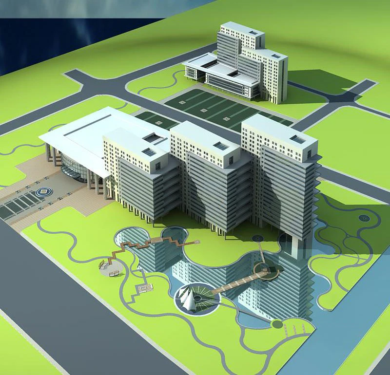 architecture 481 3D Model .c4d .max .obj .3ds .fbx .stl .blend 