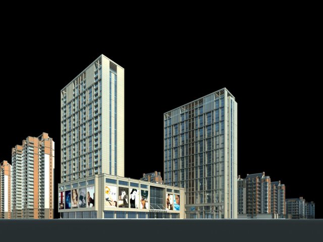 architecture 490 3D Model .c4d .max .obj .3ds .fbx .stl .blend 