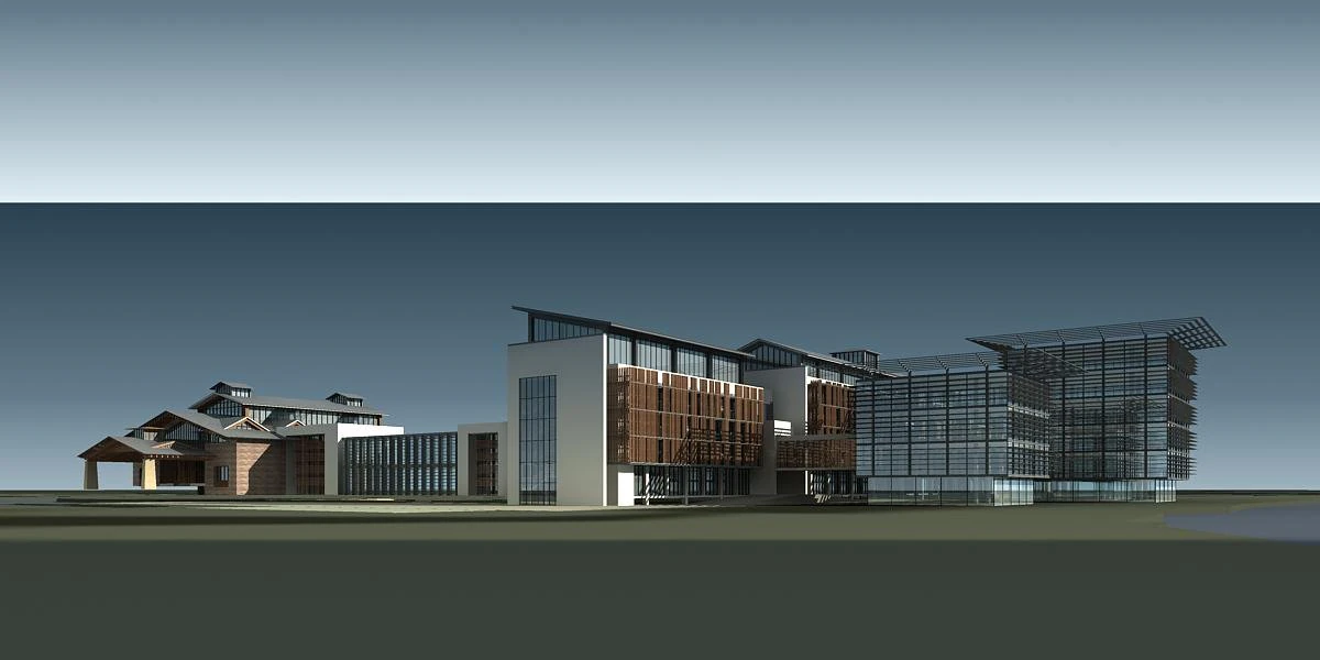 architecture 498 3D Model .c4d .max .obj .3ds .fbx .stl .blend 