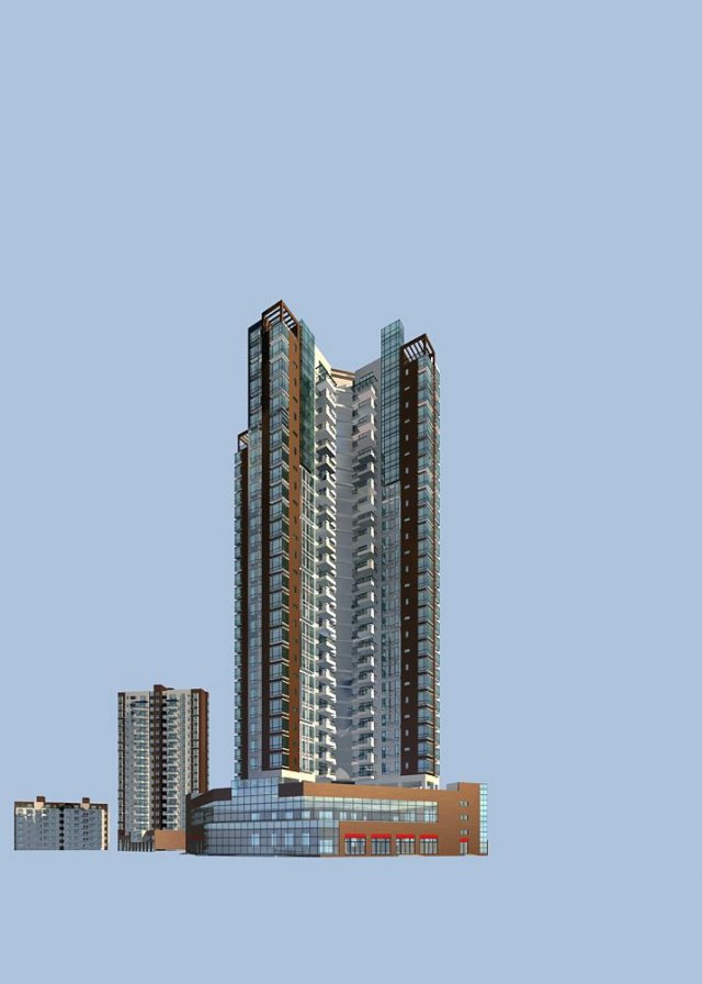 architecture 504 3D Model .c4d .max .obj .3ds .fbx .stl .blend 
