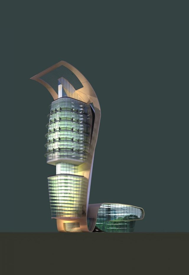 architecture 509 3D Model .c4d .max .obj .3ds .fbx .stl .blend 
