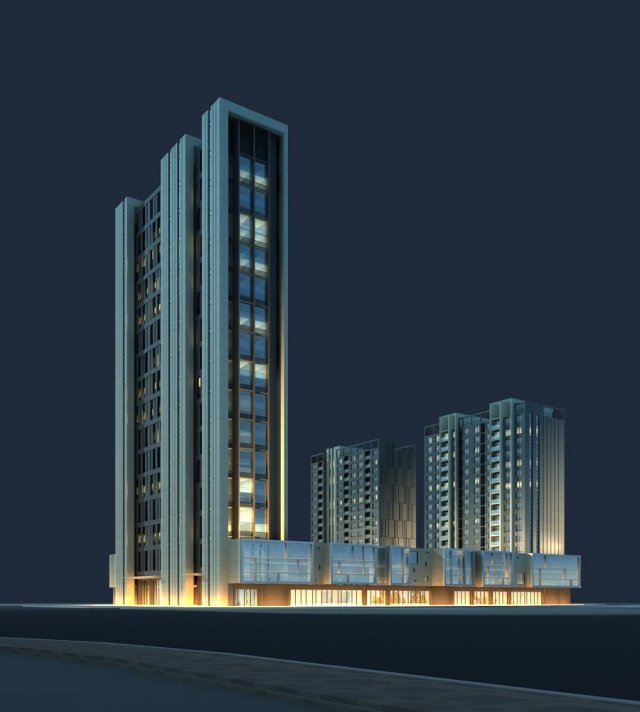 architecture 512 3D Model .c4d .max .obj .3ds .fbx .stl .blend 