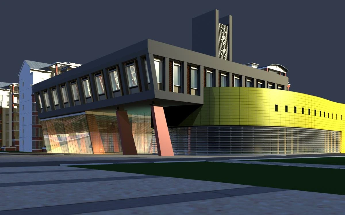 architecture 514 3D Model .c4d .max .obj .3ds .fbx .stl .blend 