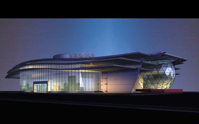 architecture 516 Model 3D .c4d .max .obj .3ds .fbx .stl .blend 