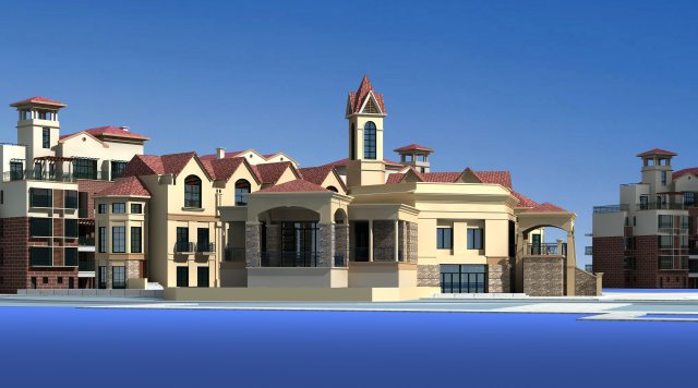architecture 522 3D Модель .c4d .max .obj .3ds .fbx .stl .blend 