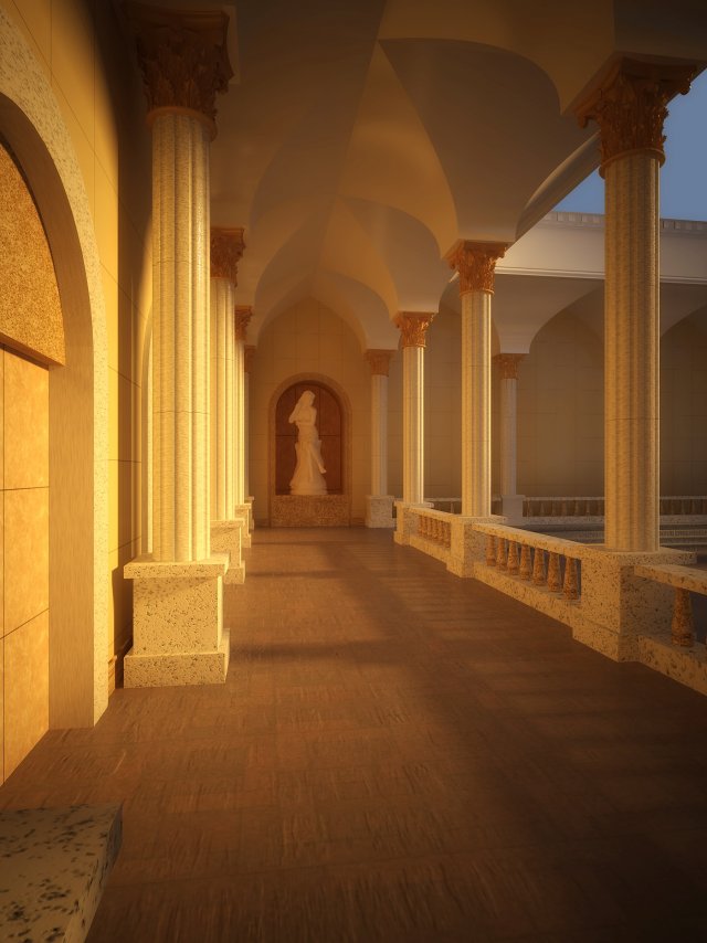 architecture 523 3D Model .c4d .max .obj .3ds .fbx .stl .blend 