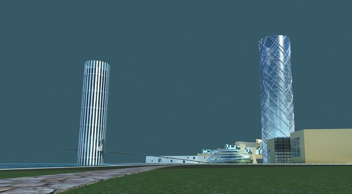 architecture 527 3D Model .c4d .max .obj .3ds .fbx .stl .blend 