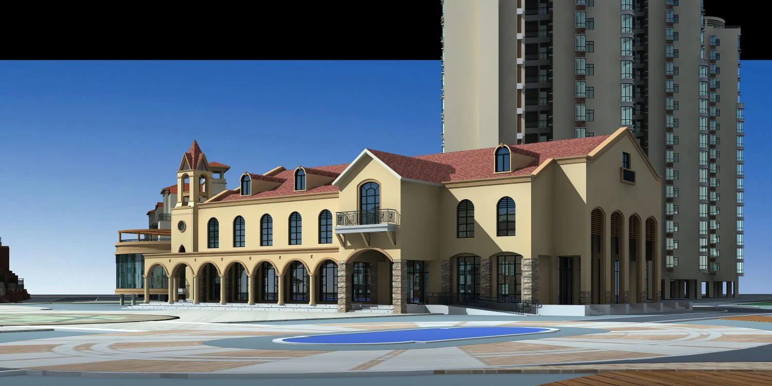 architecture 530 3D Model .c4d .max .obj .3ds .fbx .stl .blend 
