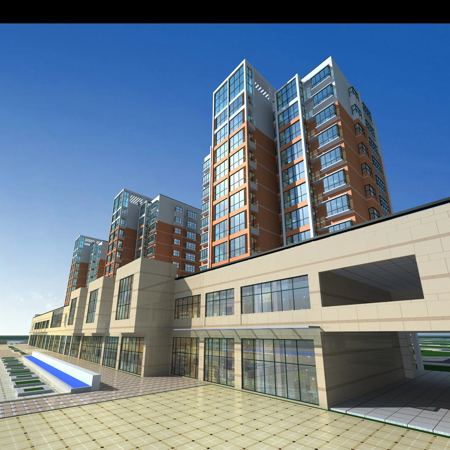 architecture 541 3D Model .c4d .max .obj .3ds .fbx .stl .blend 