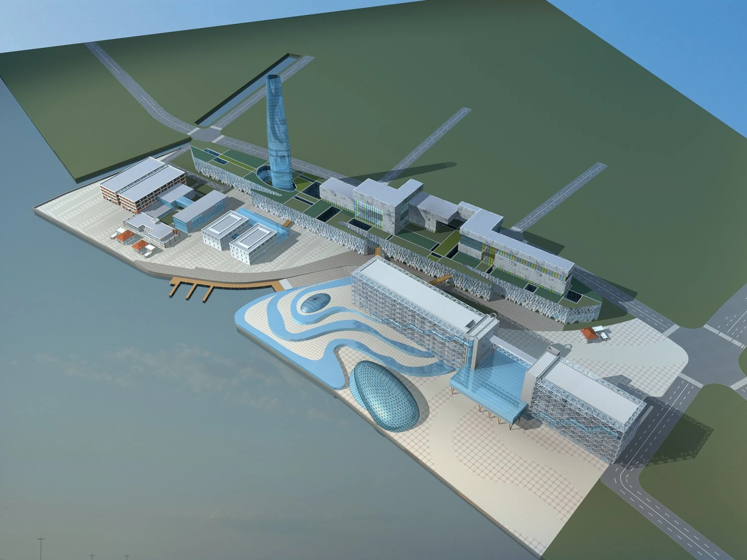 architecture 546 3D Model .c4d .max .obj .3ds .fbx .stl .blend 