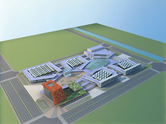 architecture 549 3D Model .c4d .max .obj .3ds .fbx .stl .blend 