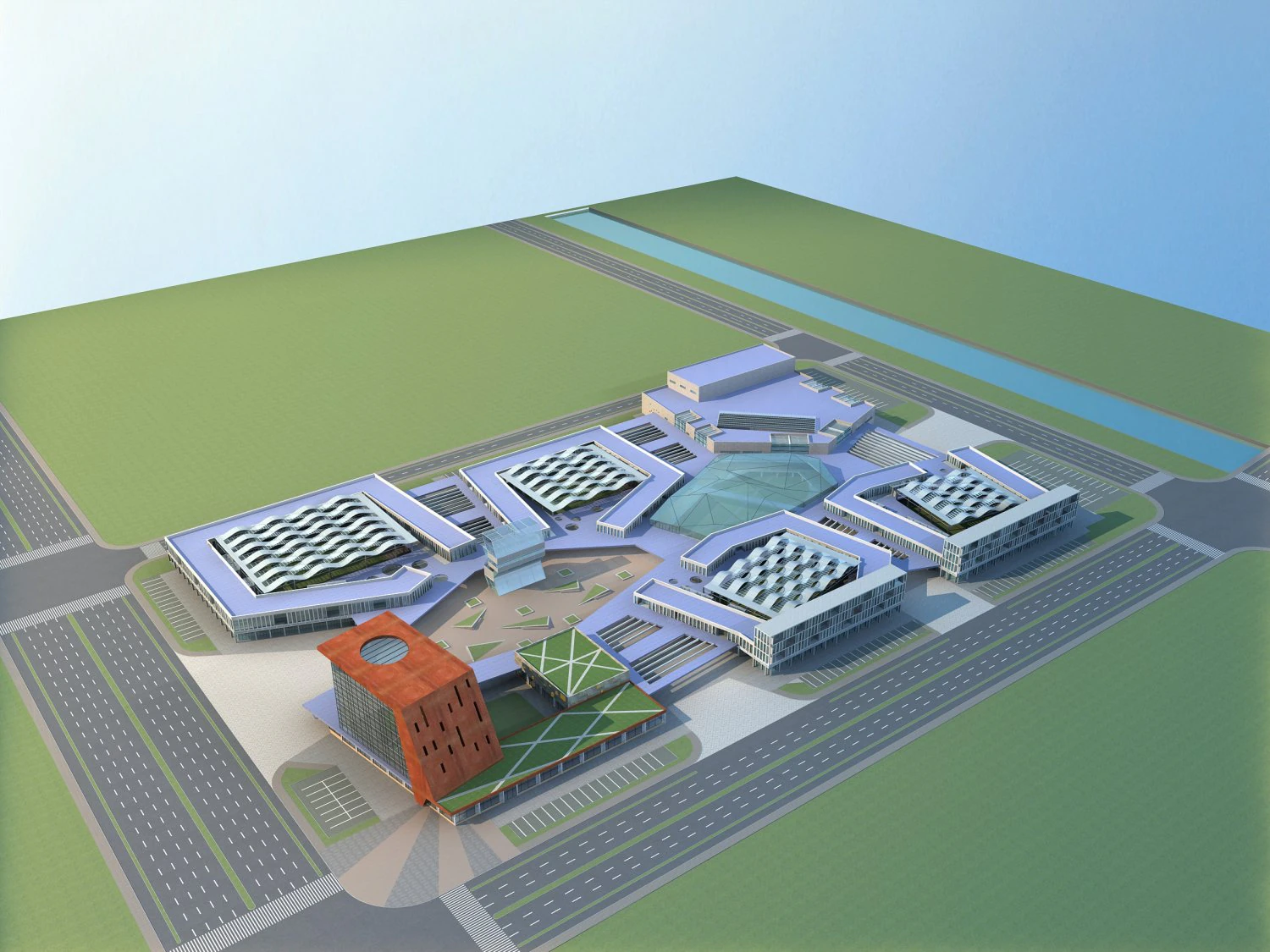 architecture 549 3D Model .c4d .max .obj .3ds .fbx .stl .blend 
