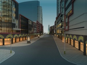architecture 555 Modèle 3D