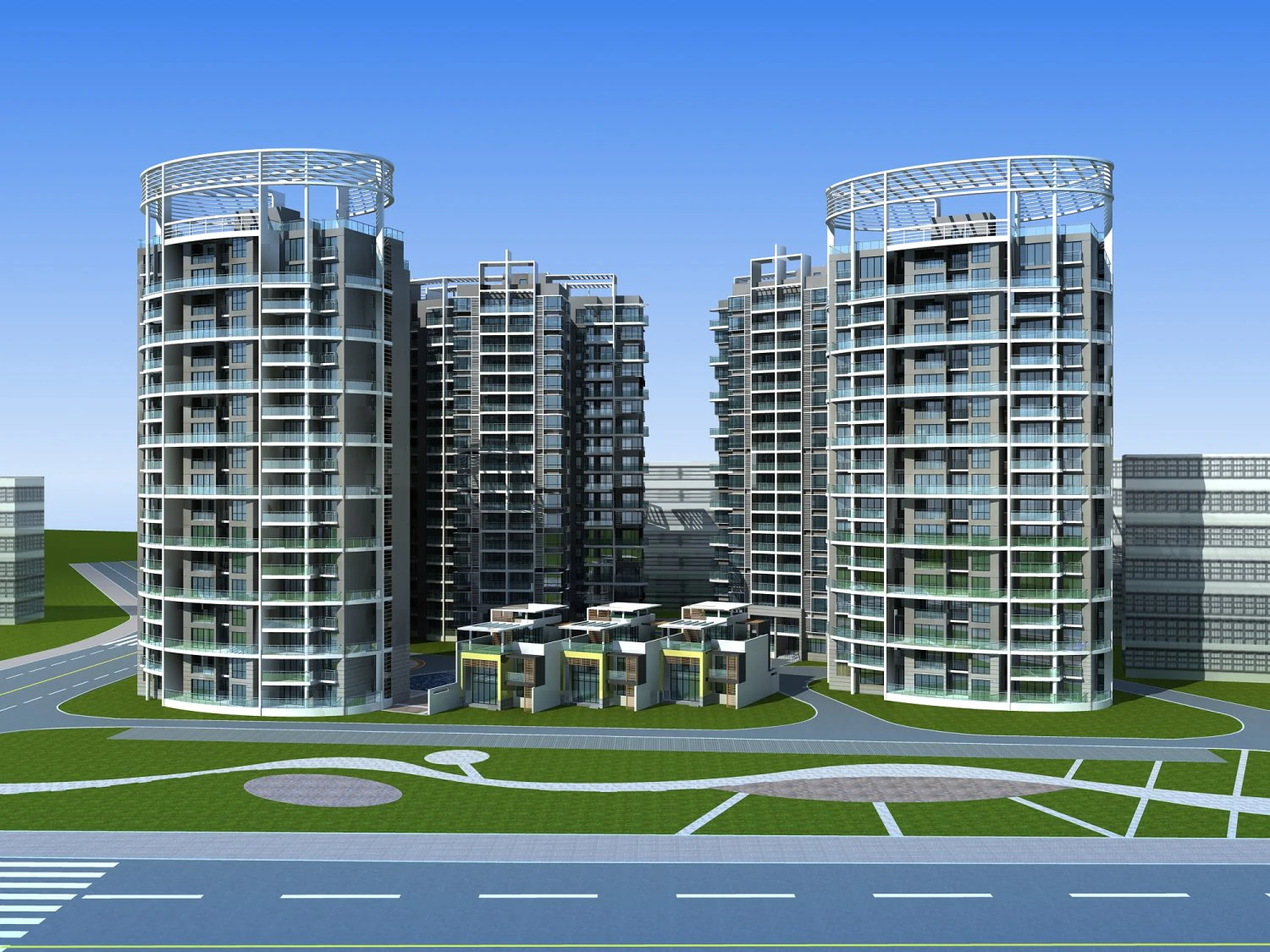 architecture 568 3D Model .c4d .max .obj .3ds .fbx .stl .blend 