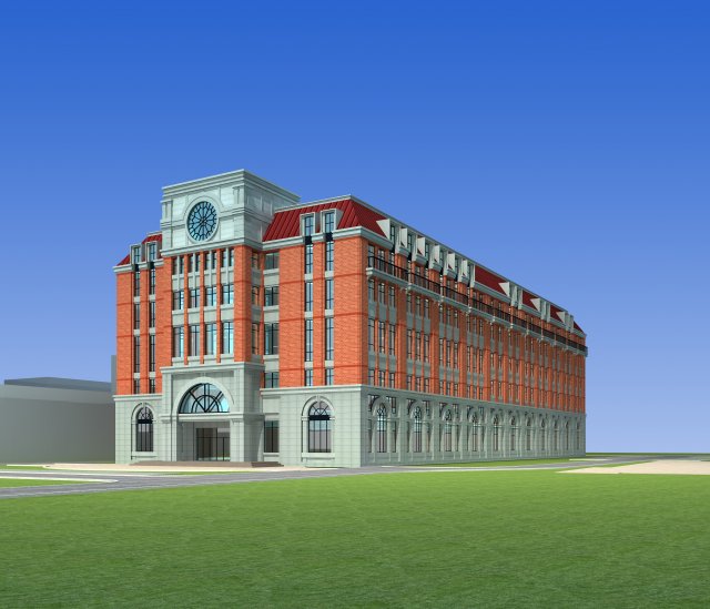 architecture 573 3D Model .c4d .max .obj .3ds .fbx .stl .blend 