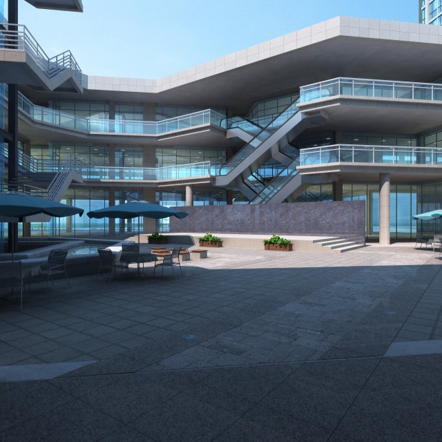 architecture 584 Model 3D .c4d .max .obj .3ds .fbx .stl .blend 