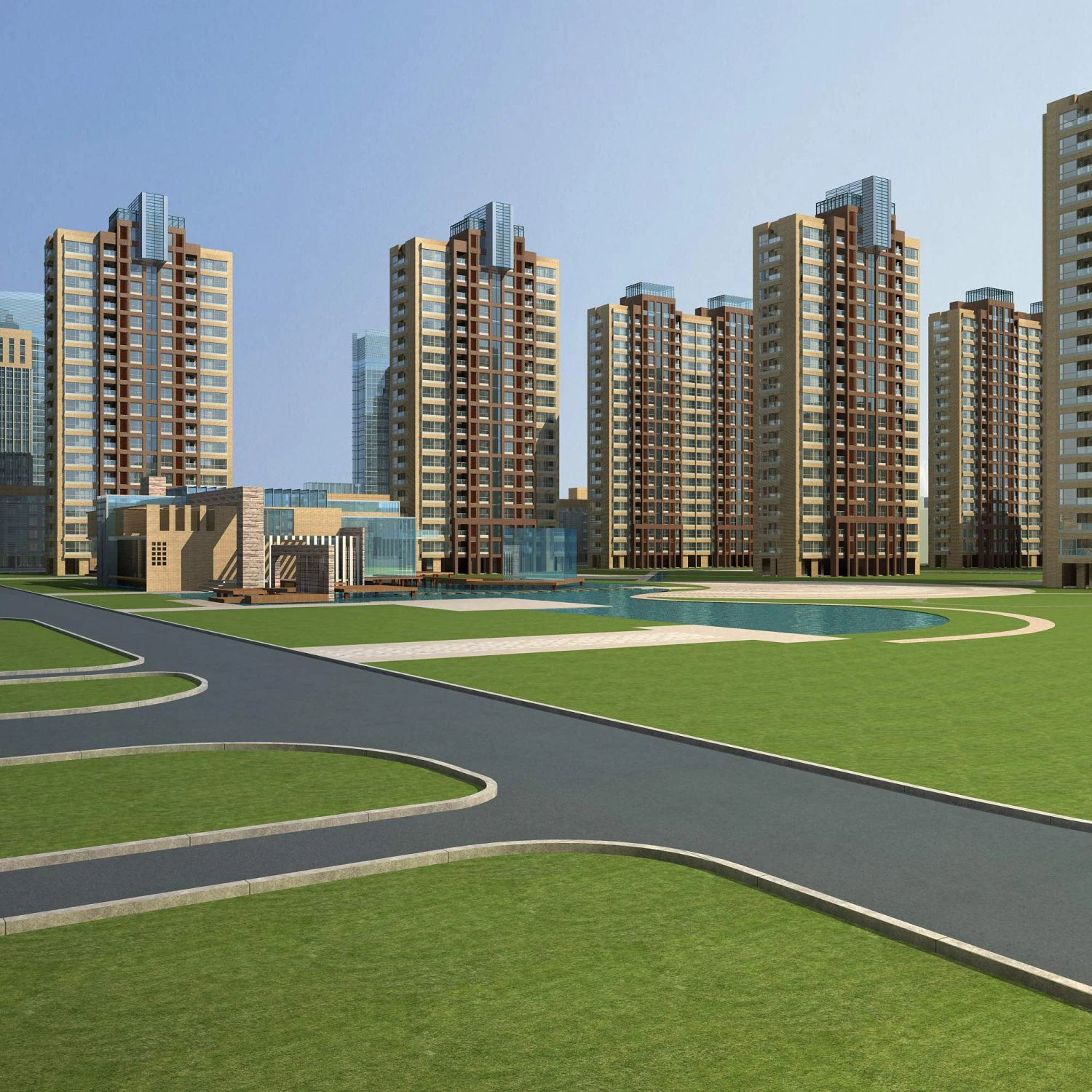 architecture 585 3D Model .c4d .max .obj .3ds .fbx .stl .blend 
