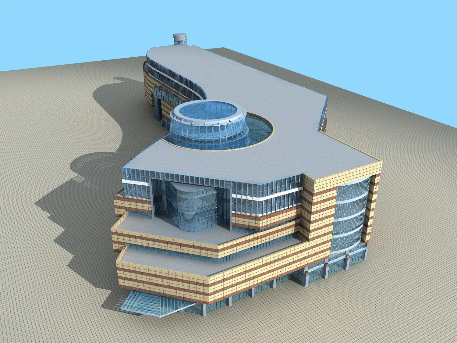 architecture 586 3D Model .c4d .max .obj .3ds .fbx .stl .blend 