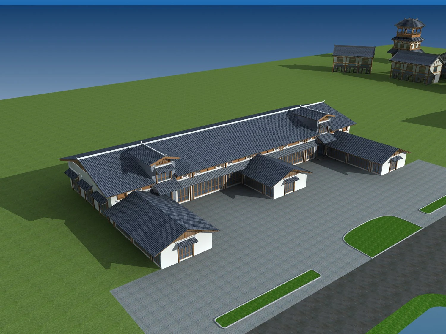 architecture 587 3D Model .c4d .max .obj .3ds .fbx .stl .blend 