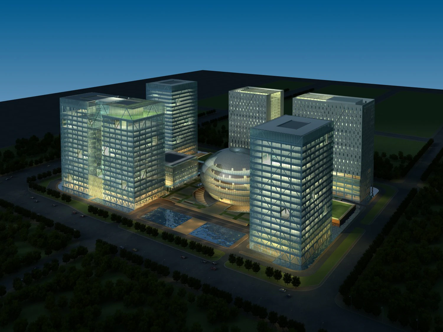 architecture 589 3D Model .c4d .max .obj .3ds .fbx .stl .blend 