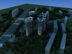 architecture 590 Modèle 3D