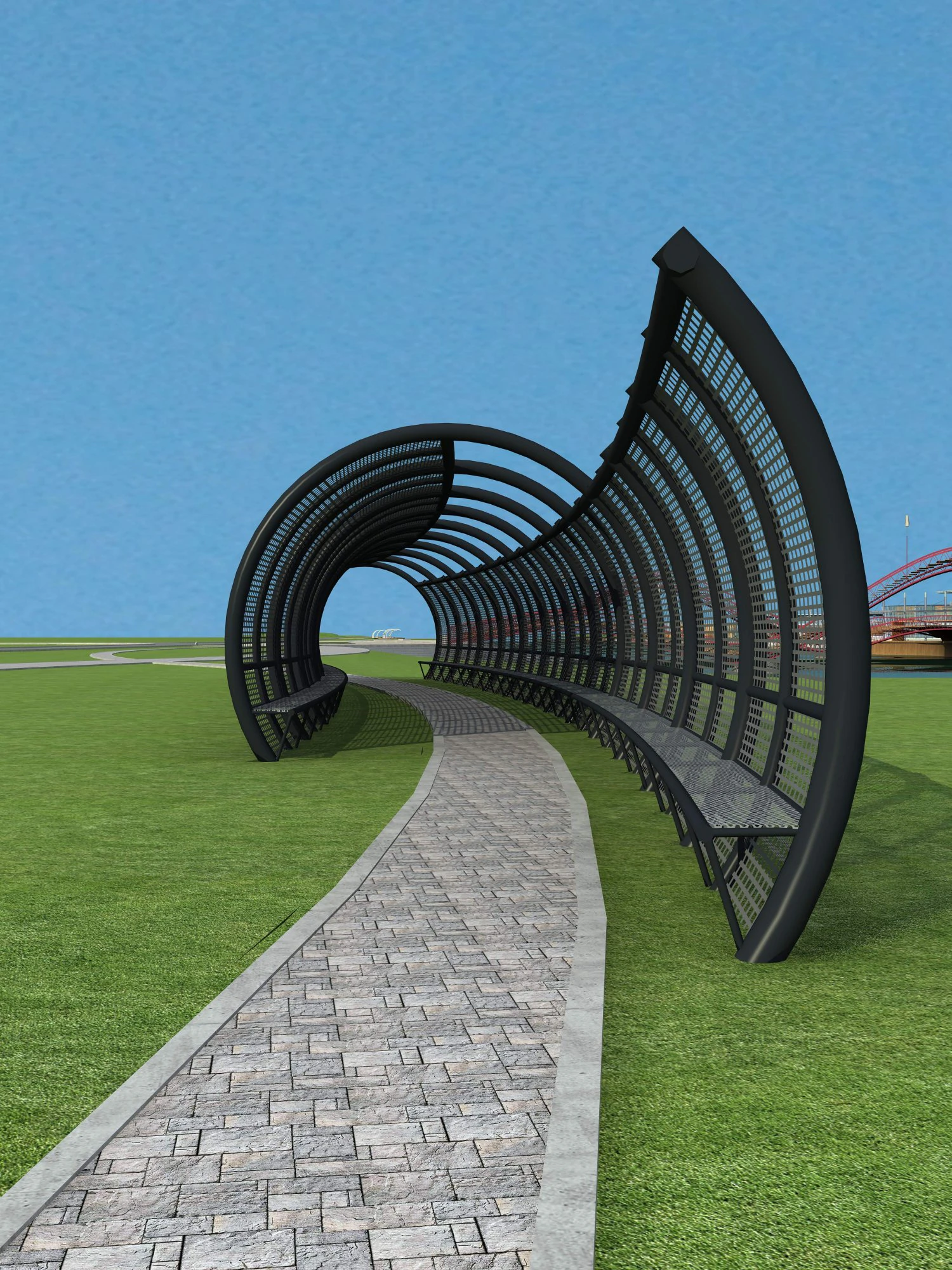 architecture 591 3D Model .c4d .max .obj .3ds .fbx .stl .blend 