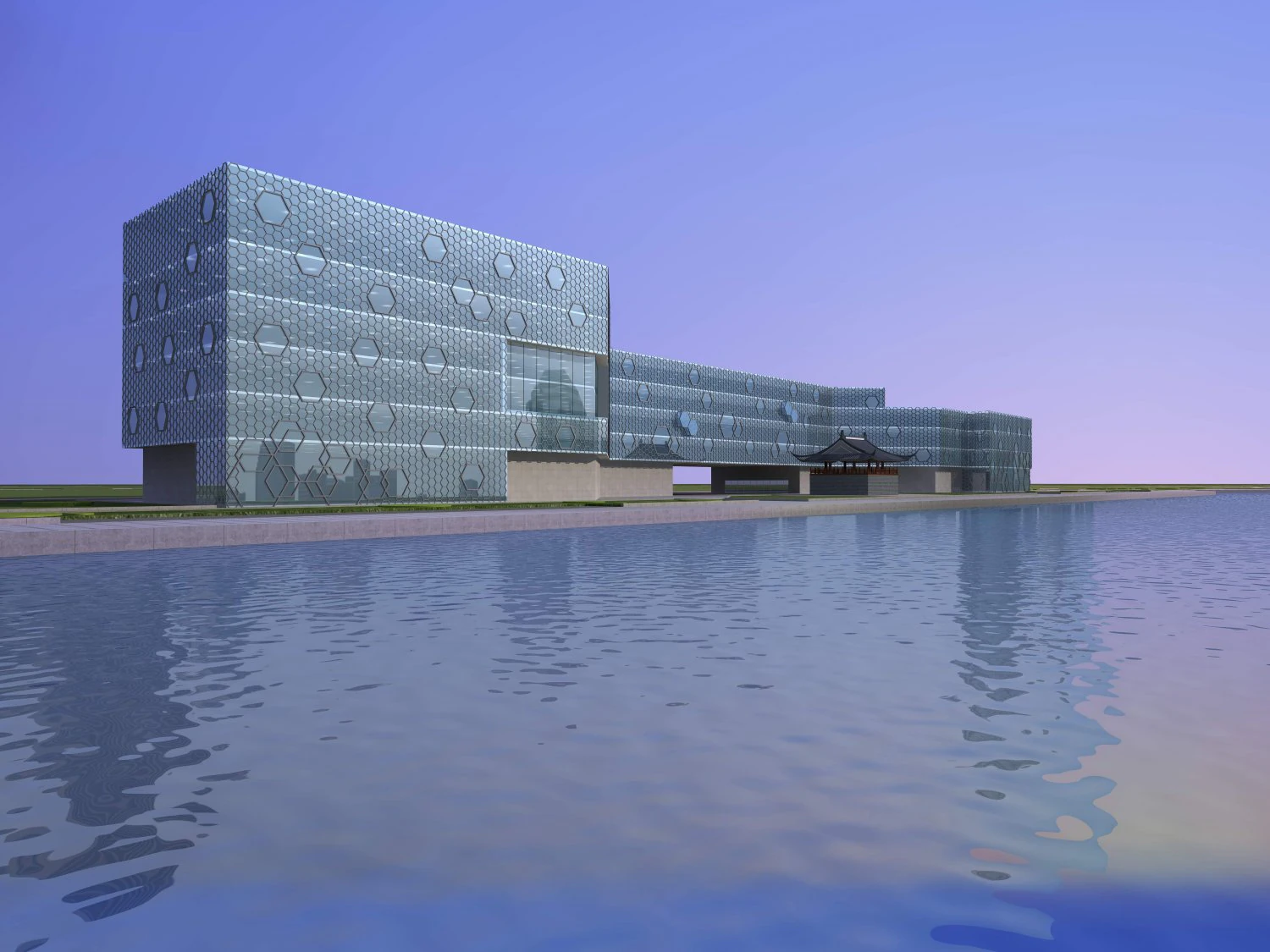 architecture 594 3D Model .c4d .max .obj .3ds .fbx .stl .blend 