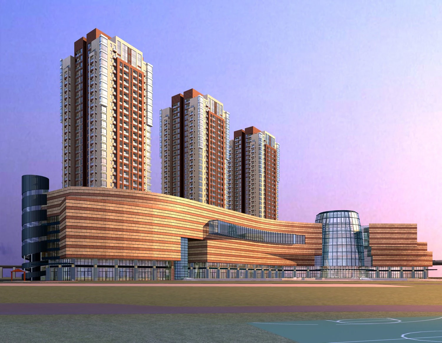architecture 597 3D Model .c4d .max .obj .3ds .fbx .stl .blend 