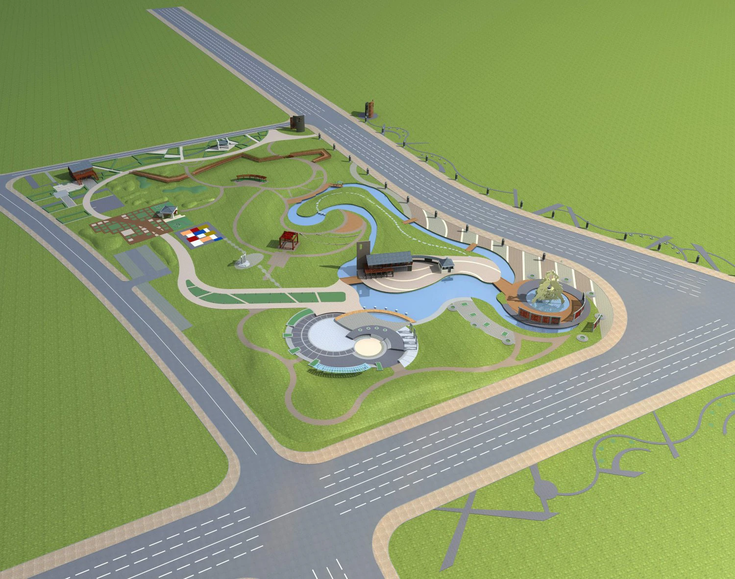 architecture 602 3D Model .c4d .max .obj .3ds .fbx .stl .blend 