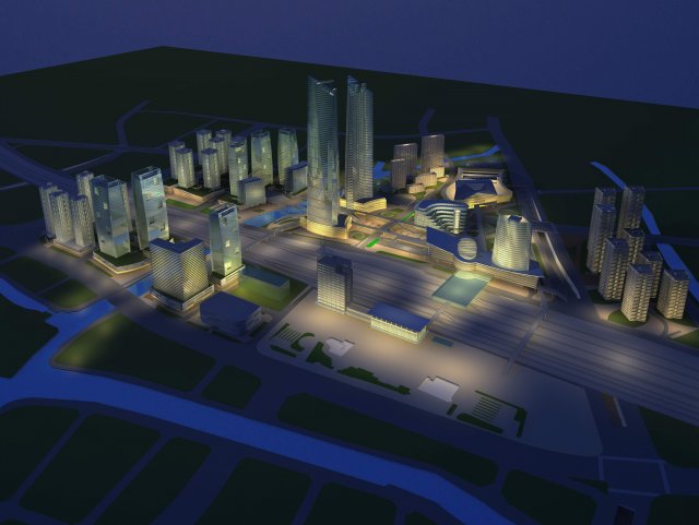 architecture 614 3D Model .c4d .max .obj .3ds .fbx .stl .blend 